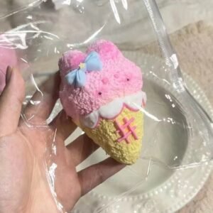 82049 Pipi Bear Bunny Ice Cream Cone Yellow (Glutinous Rice Cake Clay Texture Series) / Pipi熊 兔兔甜筒 黄(糍粑泥)