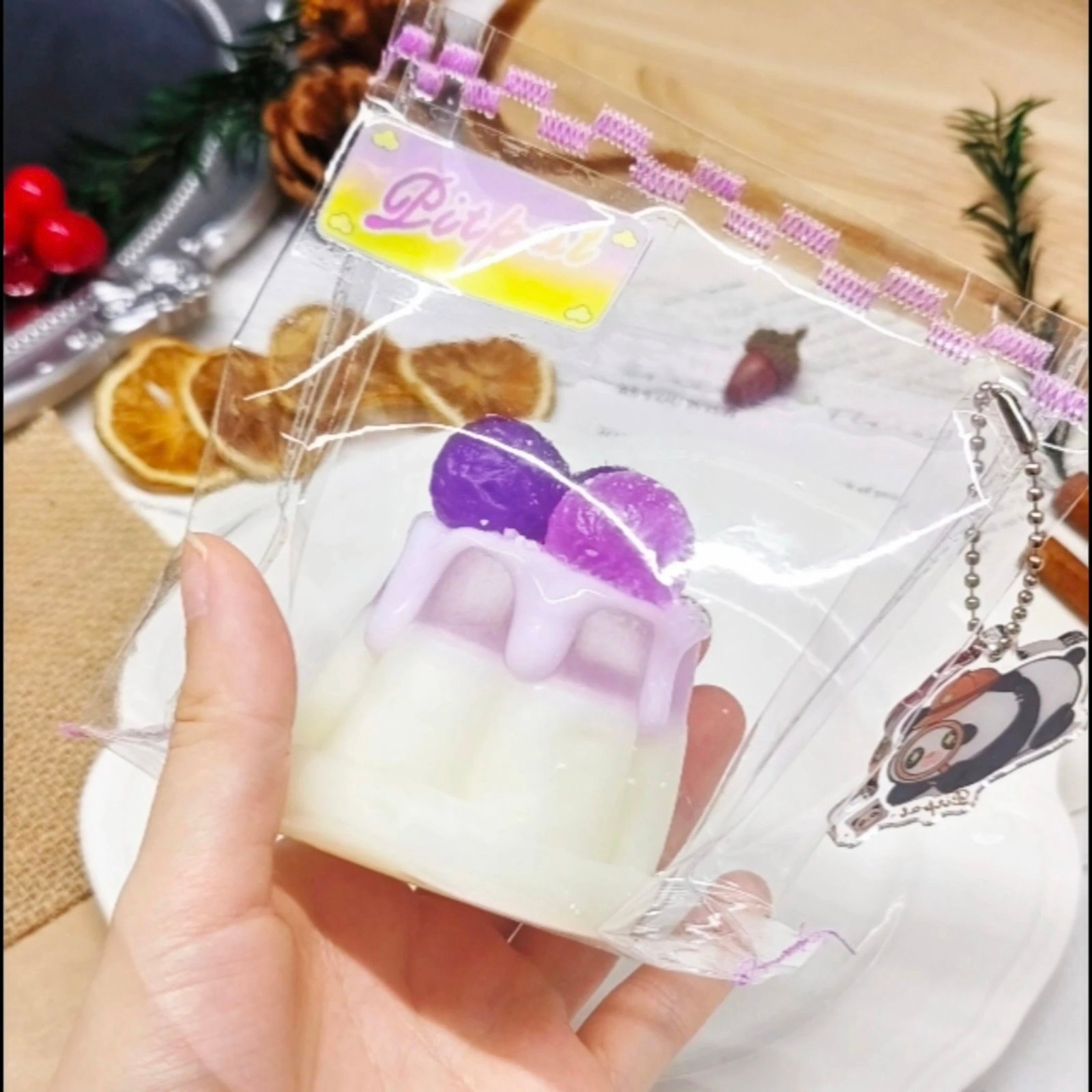 143013 Pitpat Grape Pudding (Soft Clay Texture Series) / Pitpat 葡萄布丁 (软泥触感系列)