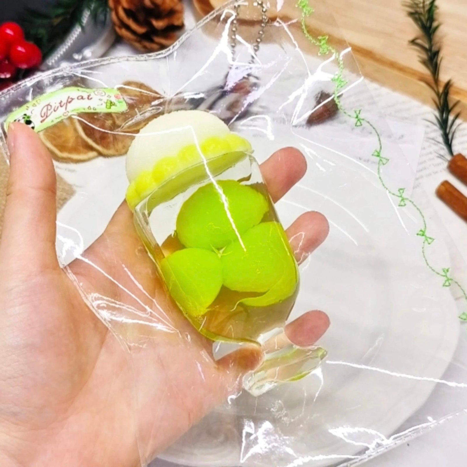143015 Pitpat Green Grape Soda Cup (Soft Clay Texture Series) / Pitpat 青提汽水杯 (软泥触感系列)