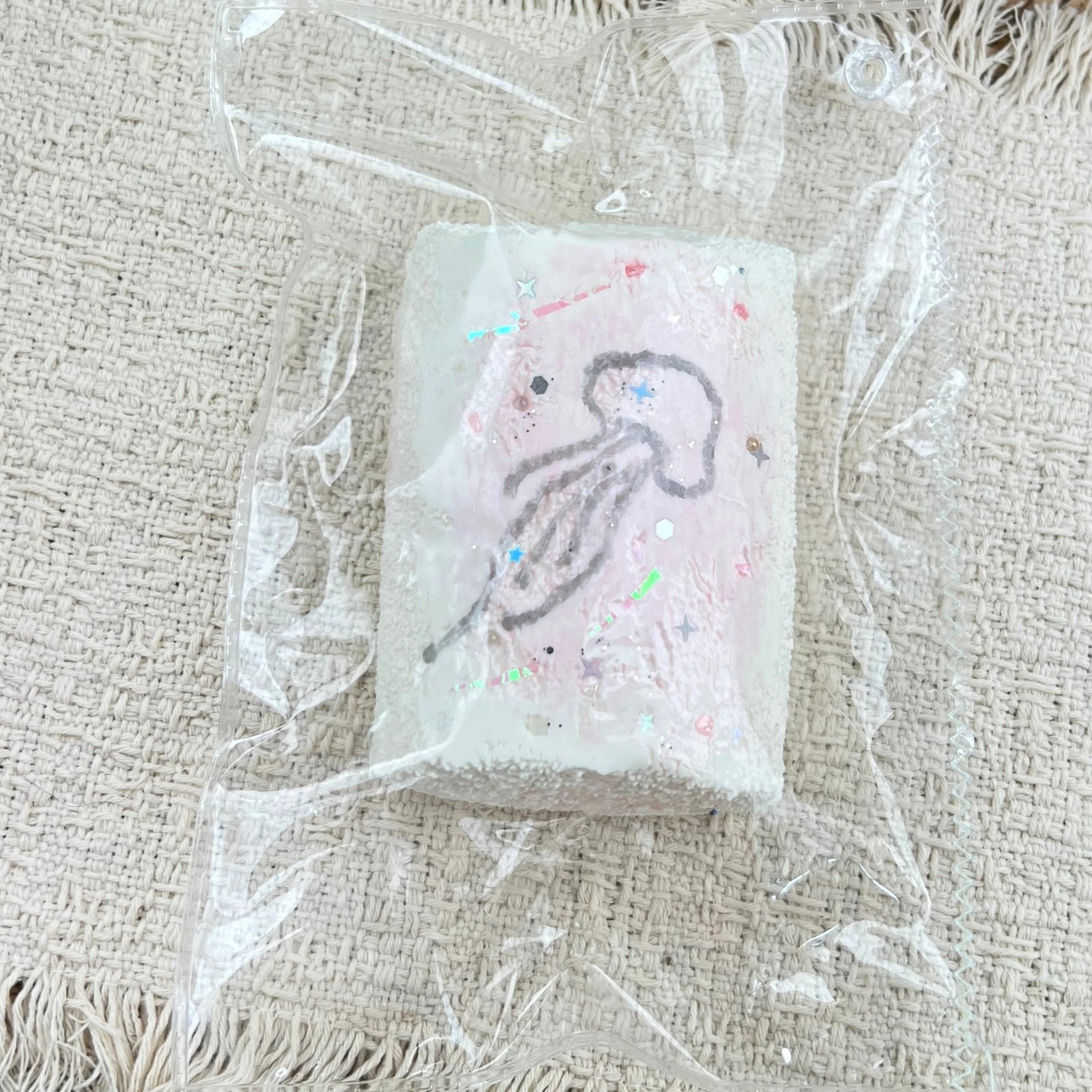 63015 PokuPoku Pink Jellyfish Marshmallow (Cream Paste Texture Series) / PokuPoku 粉色水母棉花糖 (乳膏泥触感系列)
