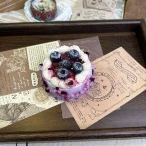 138011 Qidian Nie Blueberry Jam Piped Cake (Light Cream Texture Series) / 七点捏 蓝莓果酱裱花蛋糕 (轻奶油触感系列)