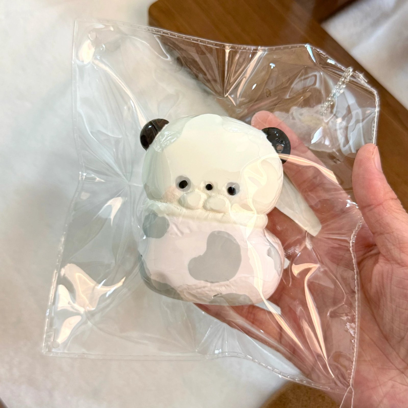 172007 Relax Panda Sock (Rice Cake Clay Texture Series) / 放轻松捏 熊猫袜(米糕泥)