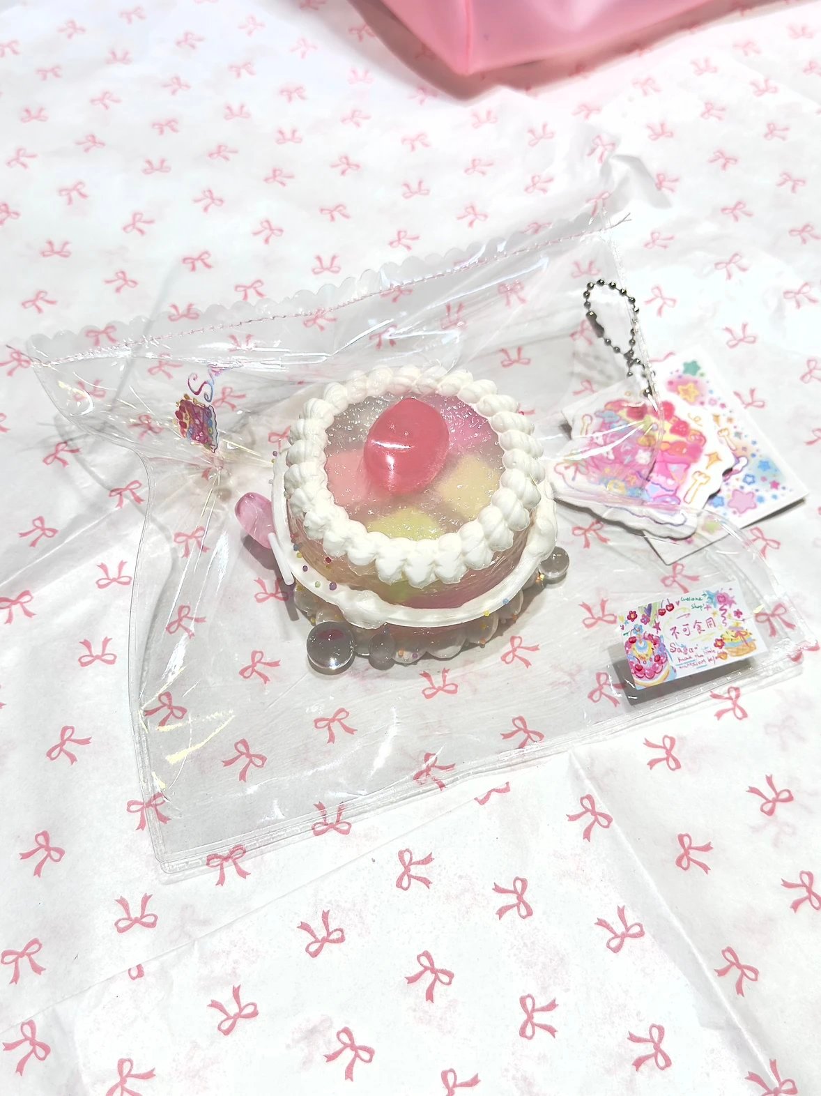 130016 Sasa Cherry Cake (Milk Candy Clay Texture Series) / 萨sasa 樱桃蛋糕 (奶糖泥触感系列)