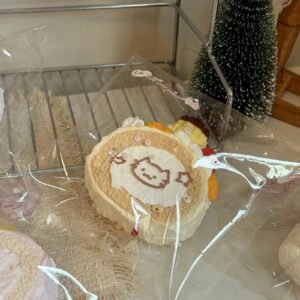 185006 Sweet Cat Nian Nian Cat Cream Swiss Roll - Food Color / 甜猫捏捏 猫咪奶油瑞士卷-食物色