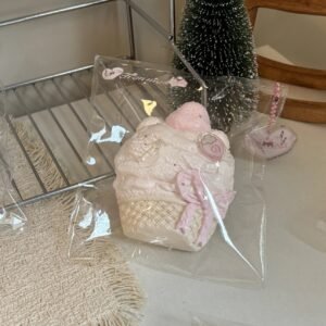 185008 Sweet Cat Nian Nian Cat Strawberry Ice Cream / 甜猫捏捏 猫咪草莓冰淇淋