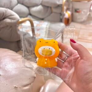 120004 Teddybear Orange Juice Little Duck (Soft Squeeze-Dry Texture Series) / Teddybear オレンジジュース小アヒル (ソフトスクイーズドライ触感シリーズ)