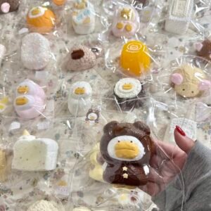 120005 Teddybear Chocolate Frog Duck (Soft Squeeze-Dry Texture Series) / Teddybear チョコレートカエルアヒル (ソフトスクイーズドライ触感シリーズ)