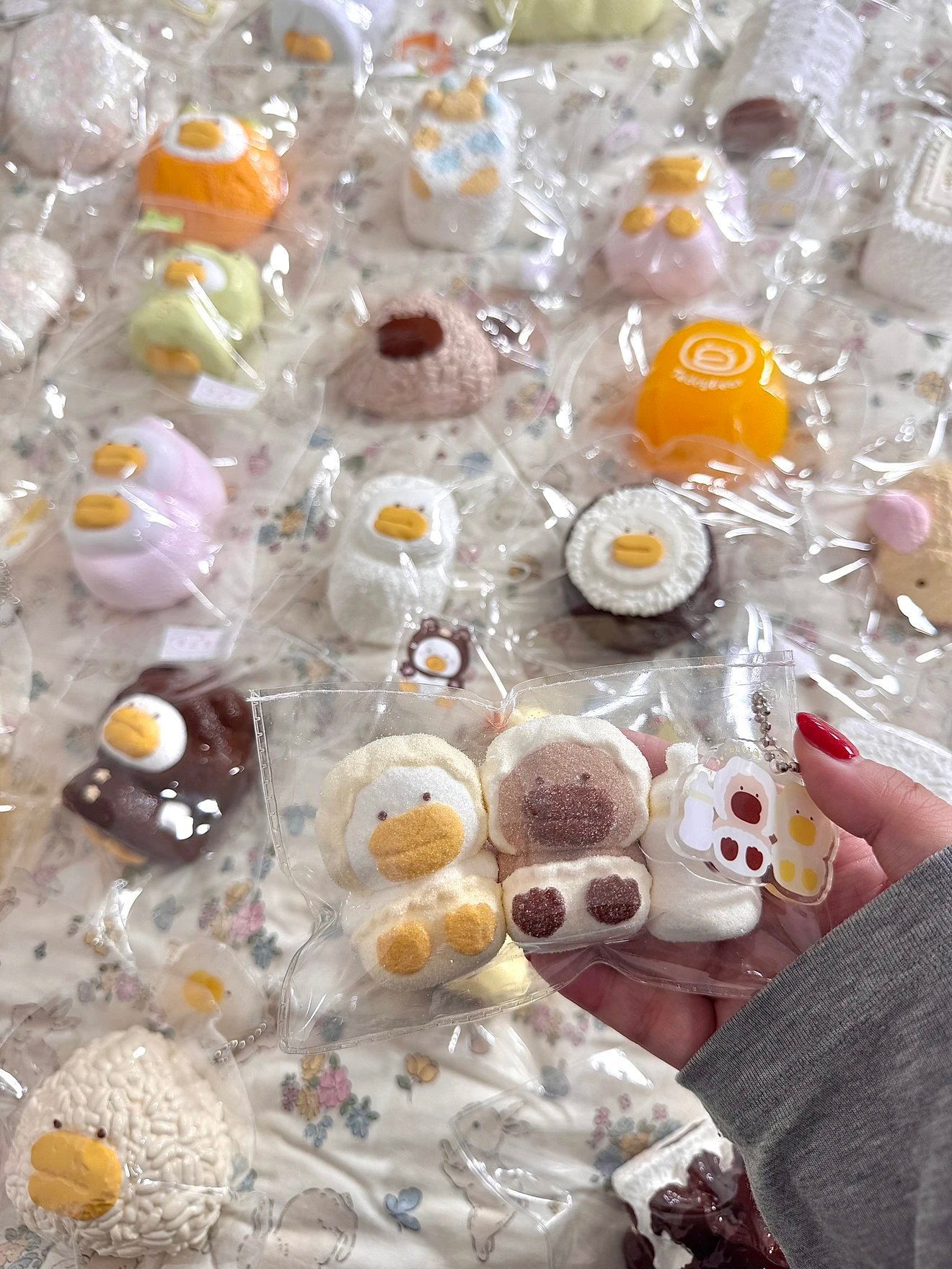120006 Teddybear Baby Duck Sugar Bun (Soft Squeeze-Dry Texture Series) / Teddybear ベビーアヒル砂糖パン (ソフトスクイーズドライ触感シリーズ)