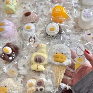 120014 Teddybear Dada Duck Big Head Crisp (Soft Squeeze-Dry Texture Series) / Teddybear ダダアヒル大頭クリスプ (ソフトスクイーズドライ触感シリーズ)