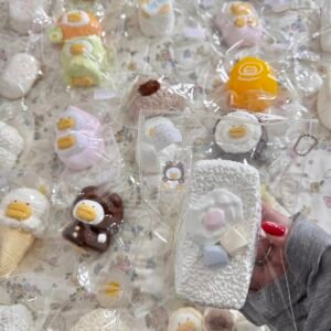 120019 Teddybear Marshmallow Long Onigiri (Yogurt Cream Texture Series) / Teddybear マシュマロ長いおにぎり (ヨーグルトクリーム触感シリーズ)