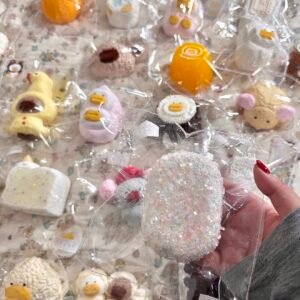 120026 Teddybear Popping Candy Senbei (Glutinous Cream Texture Series) / Teddybear ポッピングキャンディせんべい (もちクリーム触感シリーズ)