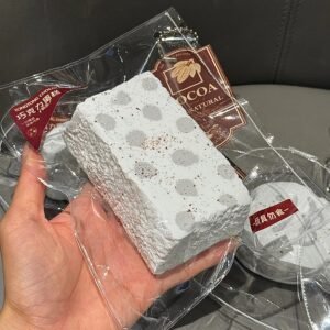 162007 Tongtong Nienie Aqua Gray Polka Dot Long Toast (Light Cream Clay Texture Series) / 彤彤的捏 水灰波点长吐司(轻奶油触感系列)