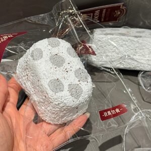 162008 Tongtong Nienie Aqua Gray Polka Dot Mini Senbei (Nougat Clay Texture Series) / 彤彤的捏 水灰波点小仙贝(牛轧糖触感系列)
