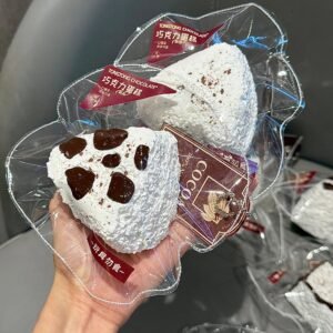162013 Tongtong Nienie Milk Pattern Triangle Rice Ball (Rubber Clay Texture Series) / 彤彤的捏 牛奶纹三角饭团(橡皮泥触感系列)