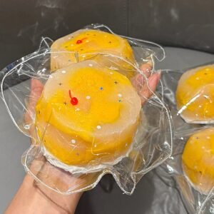 162019 Tongtong Nienie Mango Glutinous Yogurt Bowl (Light Cream Clay Texture Series) / 彤彤的捏 芒果糯叽叽酸奶碗(轻奶油触感系列)