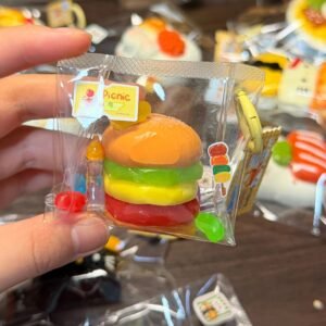 141011 Toovo Cute Playful Gummy Burger (Thick Milk Clay Texture Series) / Toovo cute 捏捏 童趣软糖汉堡 (厚乳泥触感系列)