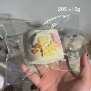 158014 Wutiao Bear Nienie Breakfast Marshmallow (Sticky Clay Texture Series) / 五条熊捏捏 早餐棉花糖 (黏糊泥触感系列)