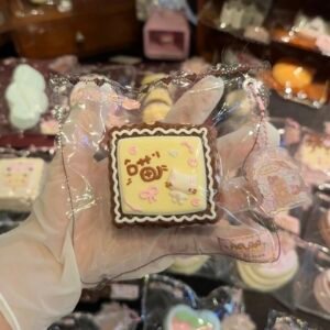 146004 Xiaoxiong Bear Classic Meow Sugar Square Cookie (Glutinous Rice Clay Texture Series) / 小熊Bear捏 古早喵糖方饼 (糯米泥触感系列)