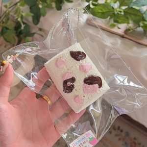 107002 12Xininl Cow Marshmallow (Paper Clay Texture Series) / 12Xininl捏捏小店 牛柄マシュマロ (紙粘土触感シリーズ)