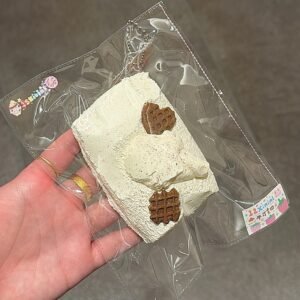 107004 12Xininl White Chocolate Marshmallow (Paper Clay Texture Series) / 12Xininl捏捏小店 ホワイトチョコマシュマロ (紙粘土触感シリーズ)
