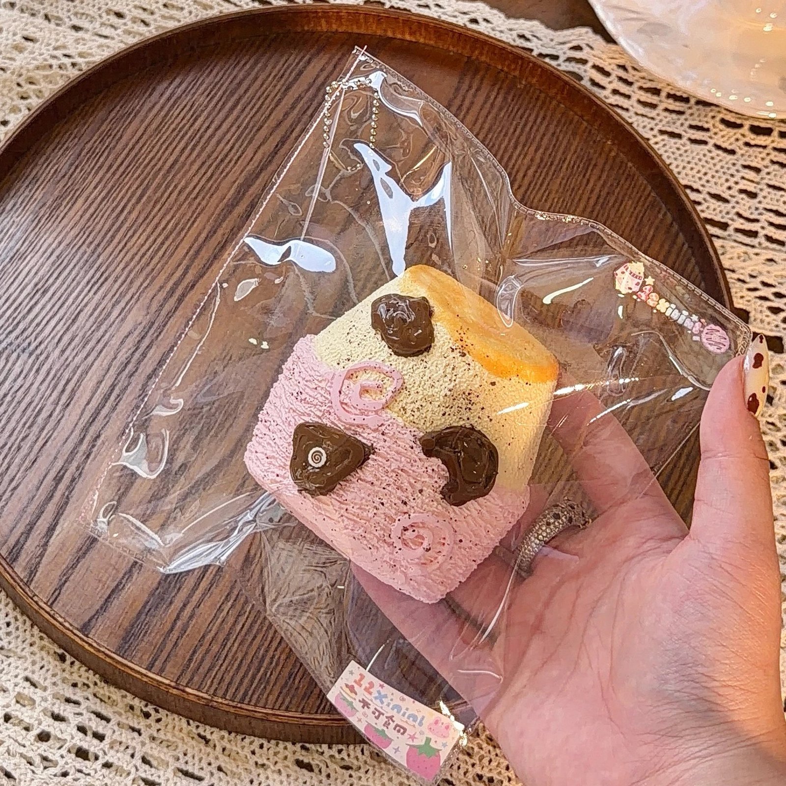 107010 12Xininl Strawberry Pudding Cup (Glutinous Cream Texture Series) / 12Xininl捏捏小店 いちごプリンカップ (もちもちクリーム触感シリーズ)
