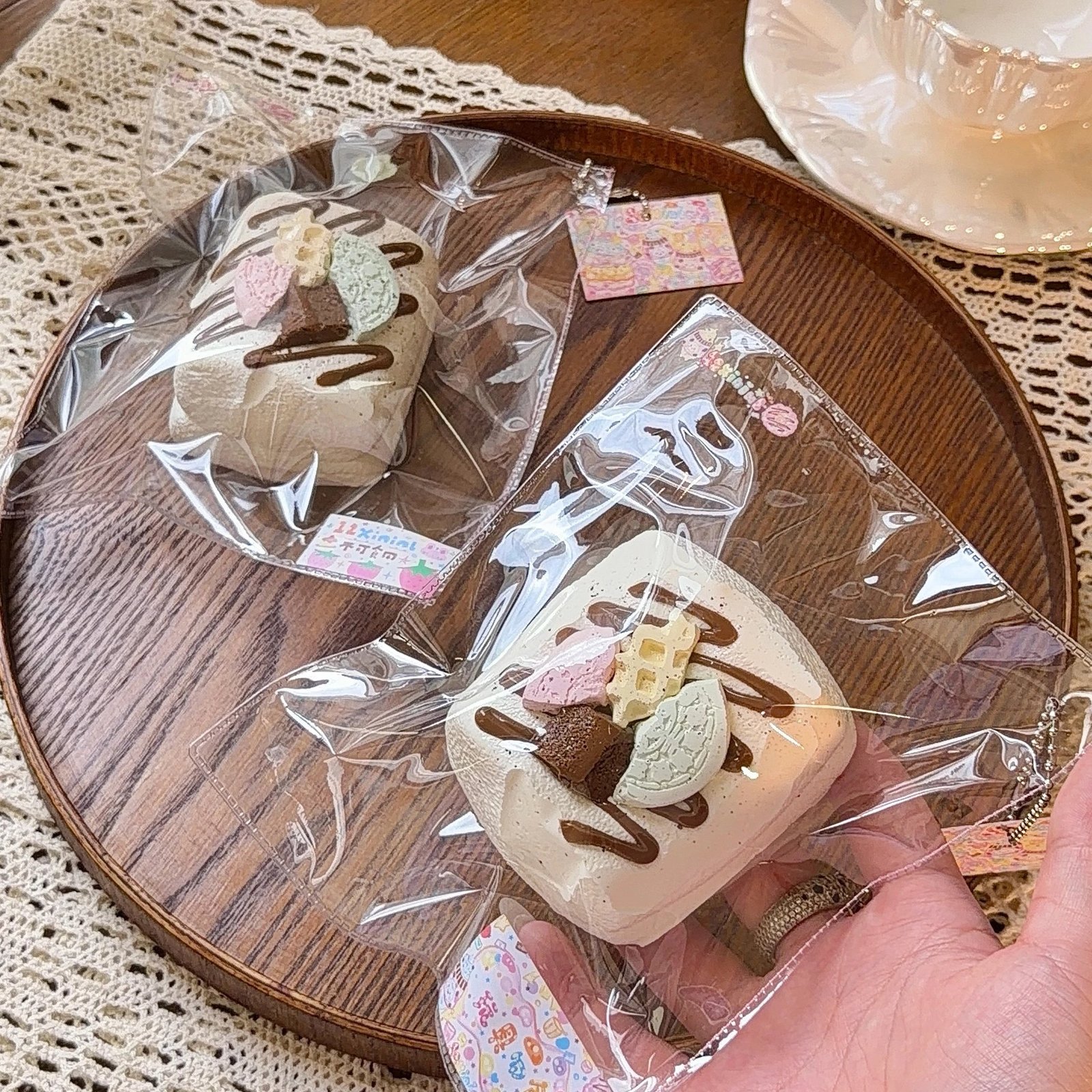 107013 12Xininl Chocolate Marshmallow (Glutinous Cream Texture Series) / 12Xininl捏捏小店 チョコレートマシュマロ (もちもちクリーム触感シリーズ)