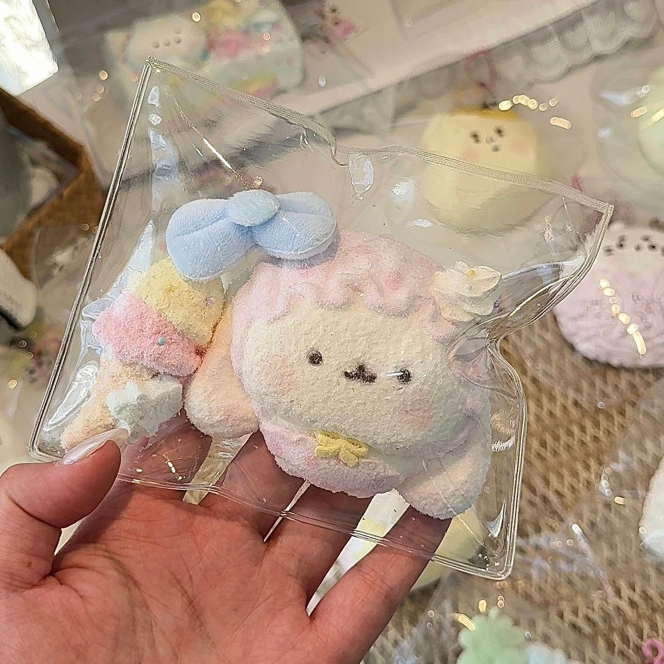 31016 Xiao Masheng Polka Dot Pajama Bunny / 小麻生捏 波点睡衣兔宝