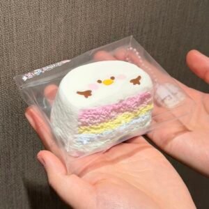 178035 Xiao Shui Yi Snowman Rainbow Cake (Bursting Water Cream Clay Texture Series) / 小睡伊 雪人彩虹蛋糕（爆浆水奶油）