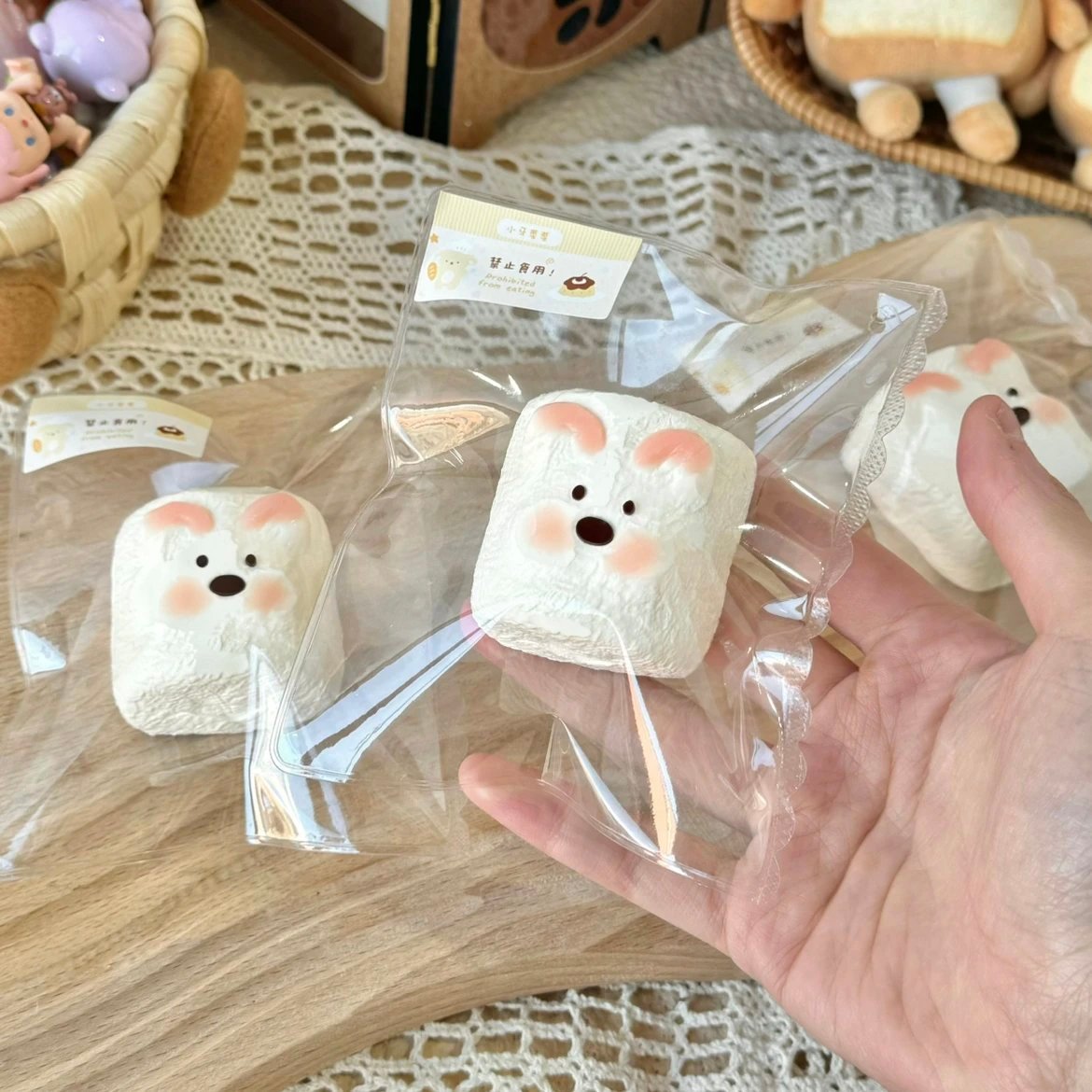 173041 Xiao Ya Cai Cai Puppy Marshmallow (Frozen Low-Resistance Clay Texture Series) / 小牙菜菜 小狗棉花糖(冰冻降阻版)