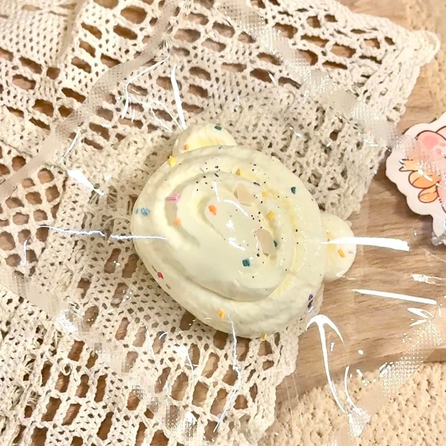 173050 Xiao Ya Cai Cai Yogurt Block Bear Head (Frozen Low-Resistance Clay Texture Series) / 小牙菜菜 酸奶块熊头(冰冻降阻版)