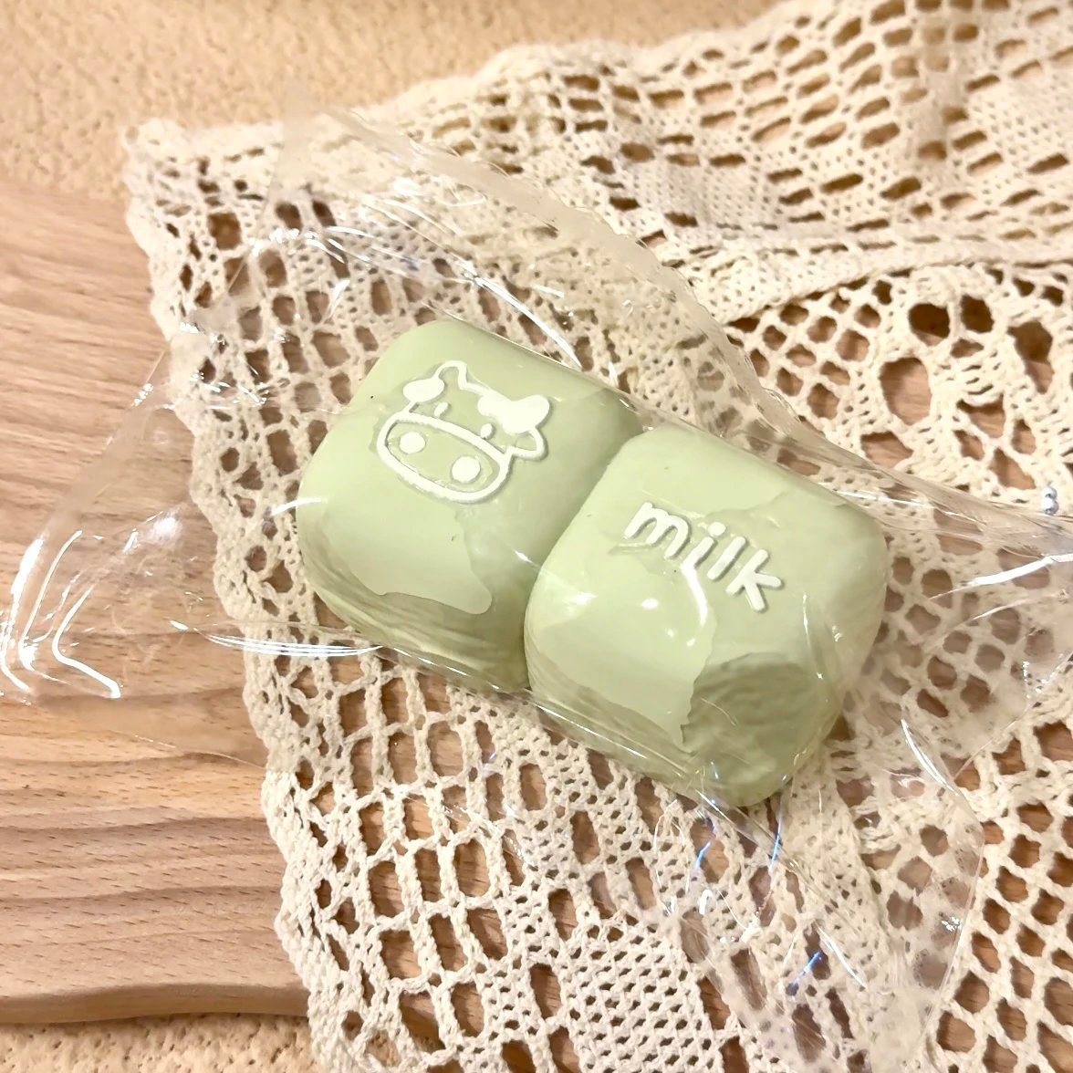 173092 Xiao Ya Cai Cai Milk Duo Matcha (Frozen Low-Resistance Clay Texture Series) / 小牙菜菜 牛乳milk二连抹茶(冰冻降阻版)