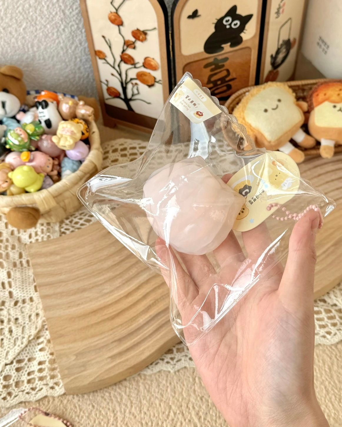 173143 Xiao Ya Cai Cai Shrimp Dumpling (Frozen Clay Texture Series) / 小牙菜菜 虾饺(冰冻泥)