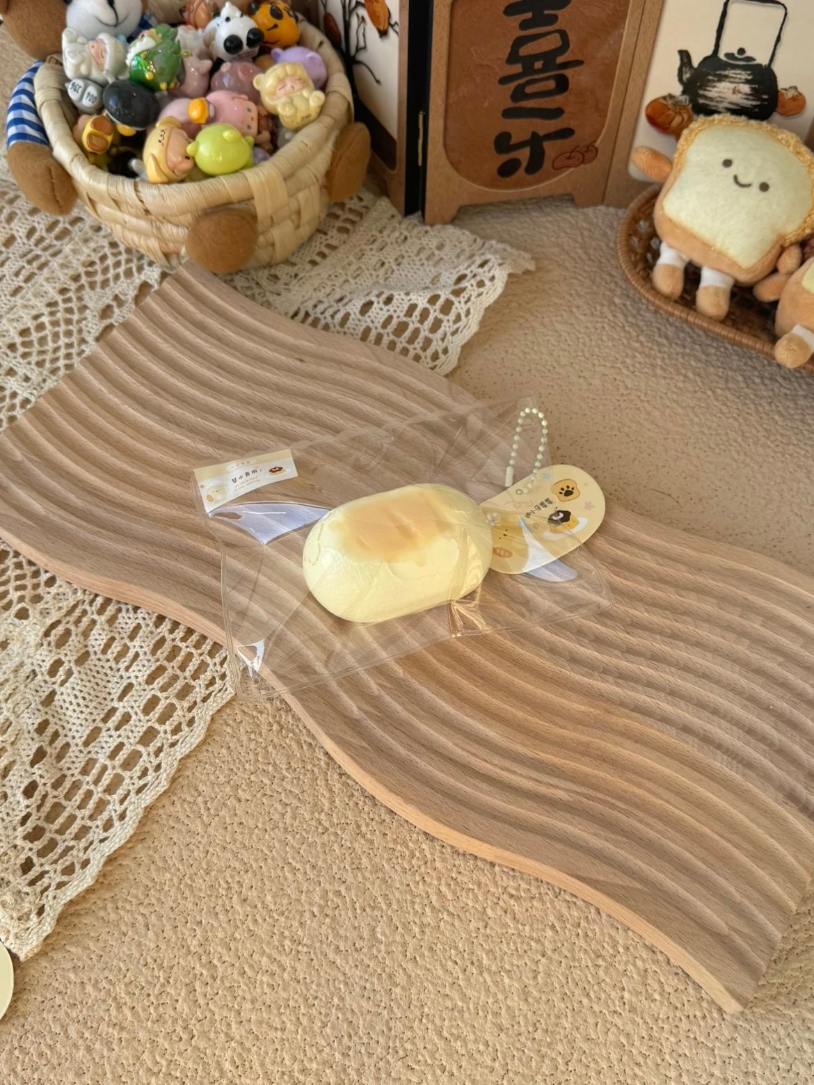 173148 Xiao Ya Cai Cai Drizzled Mini Bread (Dry Clay Texture Series) / 小牙菜菜 淋酱小面包(干噎泥)