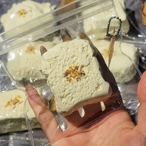 139018 Yizhi Feige Nie Osmanthus 2.0 Double Mini Toast (New Dry Clay and Cream Clay Texture Series) / 一只肥鸽捏 桂花系列2.0 双层小吐司 (新干噎可塑泥与新奶油泥触感系列)