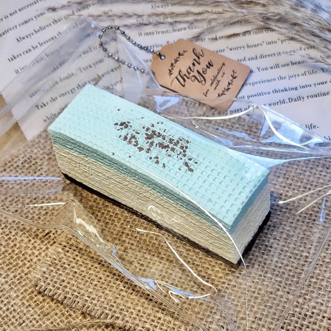139033 Yizhi Feige Nie Sea Salt Chocolate Wafer Cookie (New Dry Clay and Cream Cheese Clay Texture Series) / 一只肥鸽捏 海盐巧克力威化饼干 (新干噎可塑泥与干酪泥触感系列)