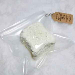 139037 Yizhi Feige Nie White Moonlight Series Double Mini Toast (Cream Clay Texture Series) / 一只肥鸽捏 白月光系列 双层小吐司 (新奶油泥触感系列)