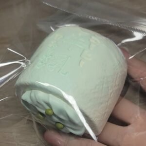 139061 Yizhi Feige Nie Mung Bean Milk Bun (New Dry Clay and Cream Cheese Clay Texture Series) / 一只肥鸽捏 绿豆牛乳包 (新干噎可塑泥与干酪泥触感系列)