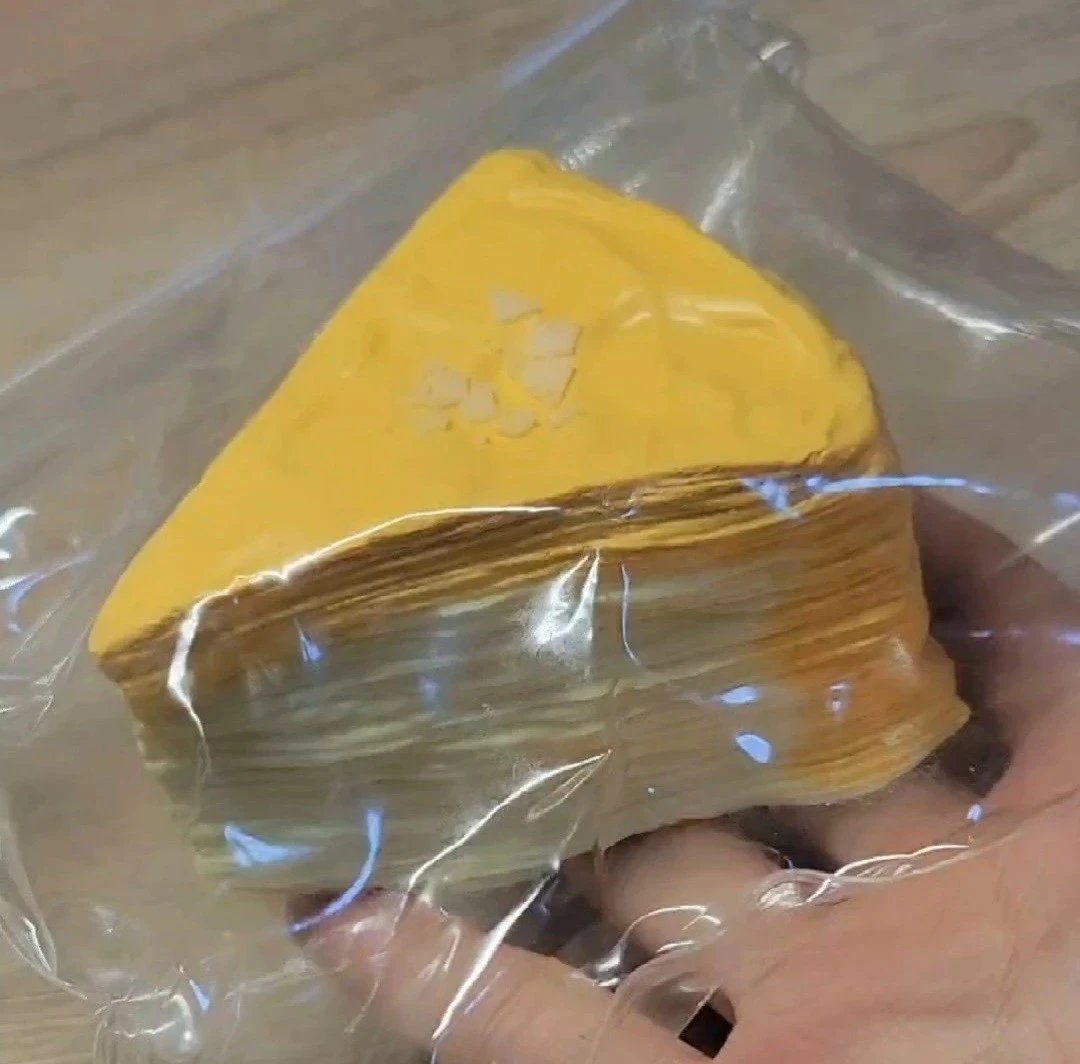 139071 Yizhi Feige Nie Almond Cookie Series Mille Crepe Cake (New Dry Clay and Cream Cheese Clay Texture Series) / 一只肥鸽捏 杏仁曲奇系列 千层蛋糕 (新干噎可塑泥与干酪泥触感系列)