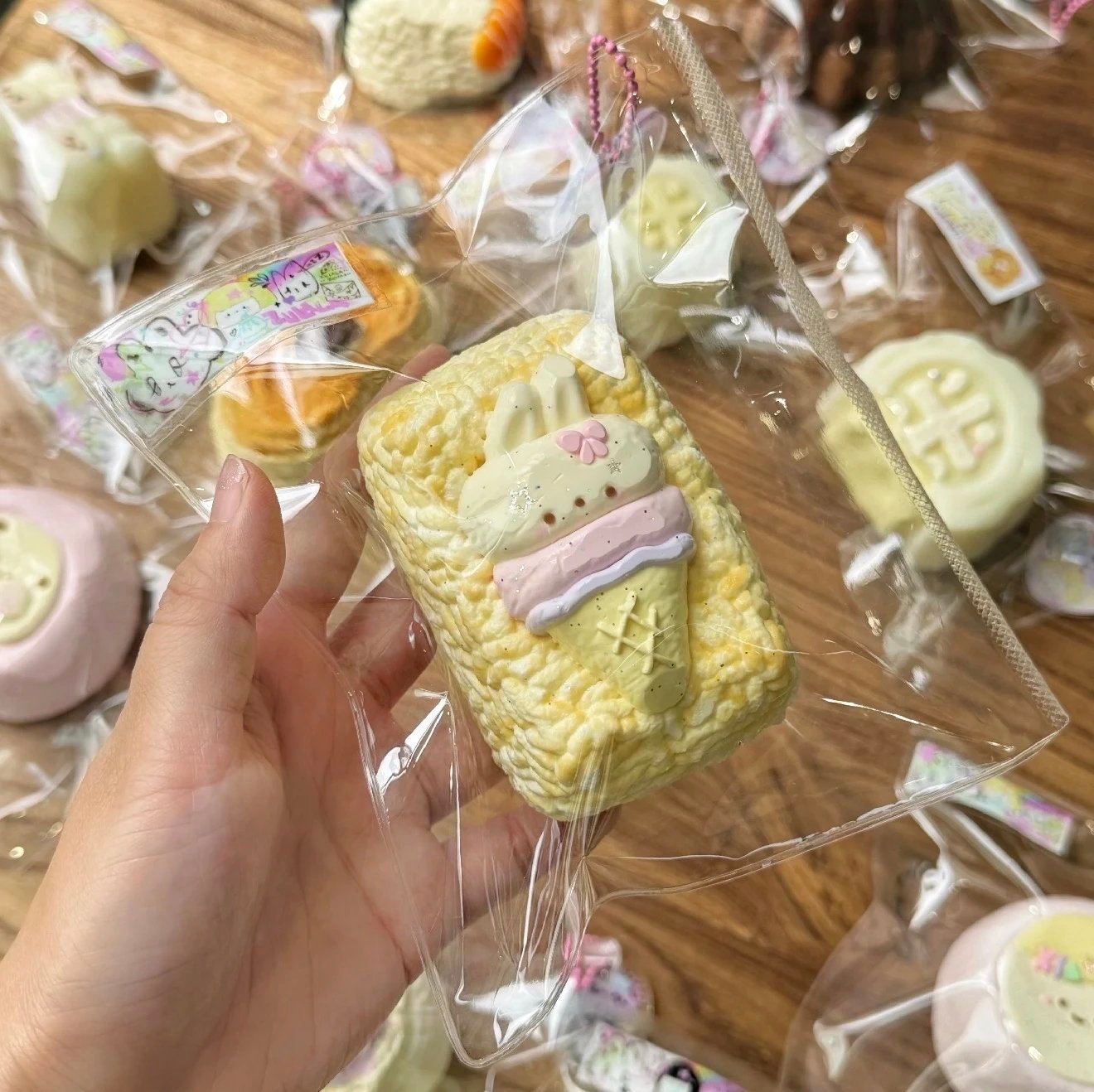 140000 Zulala Bunny Cone Rice Ball (Milk Clay Texture Series) / 祖拉拉 兔兔甜筒饭团 (牛奶泥触感系列)