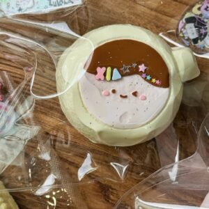 140018 Zulala Doll Face Coffee Cup White Cup (Rice Cake Clay Texture Series) / 祖拉拉 娃娃脸咖啡杯（白杯） (年糕泥触感系列)