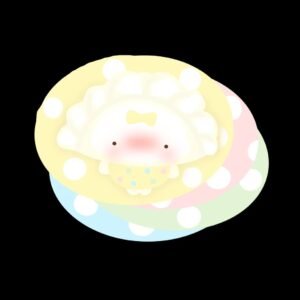 231004 Abaibai Nienie Low-Saturation Dumpling (Rich Yogurt Texture Series) / 阿白白白的捏 低饱和饺子 (醇酸奶触感系列)