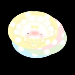 231005 Abaibai Nienie Low-Saturation Dumpling (Soft Cream Texture Series) / 阿白白白的捏 低饱和饺子 (绵奶油触感系列)