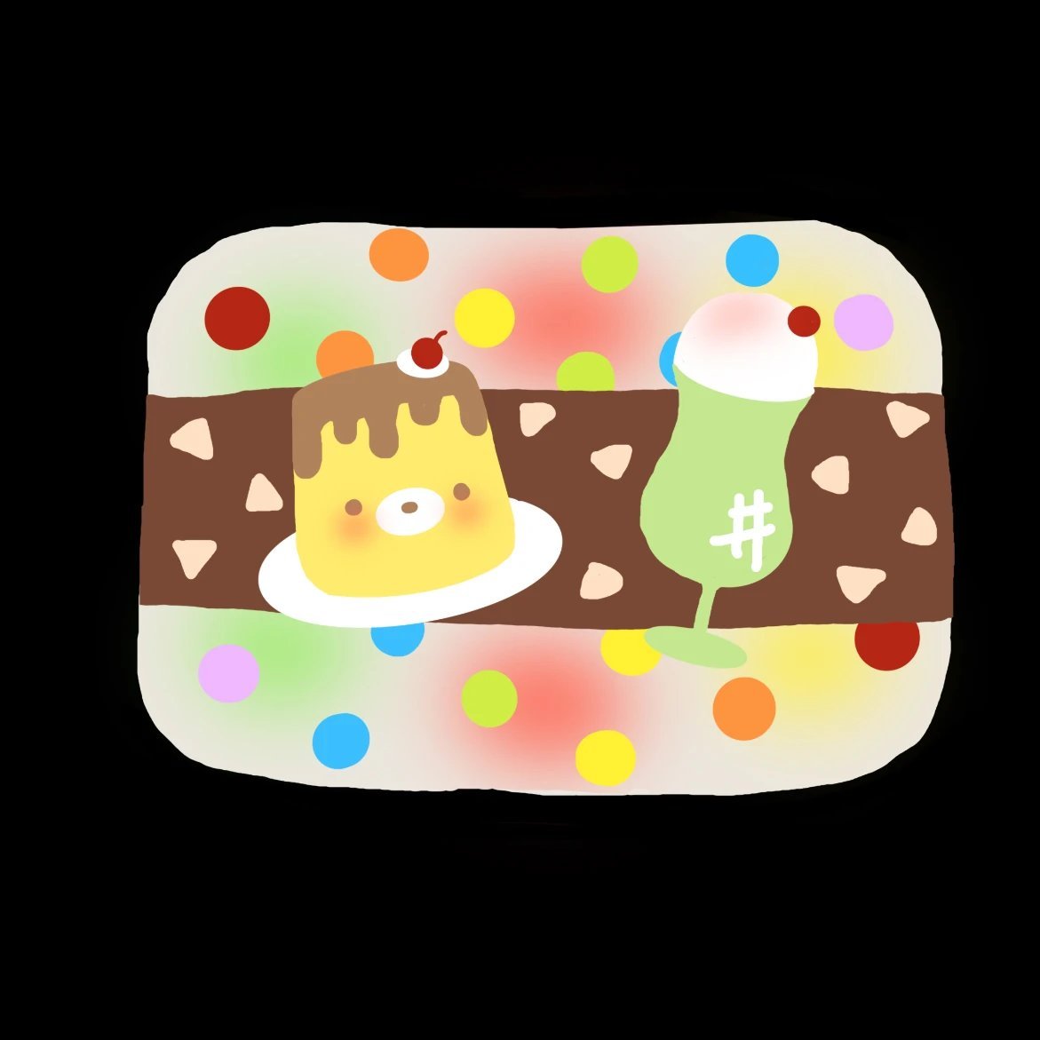 231017 Abaibai Nienie Colorful Pudding Bear (Soft Cream Texture Series) / 阿白白白的捏 彩色布丁熊 (绵奶油触感系列)