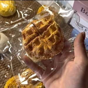 236002 Jian Bingo Zizizi Squishy Caramel Waffle Unflocked / 煎bingo子子子 焦糖华夫（不裹绒）