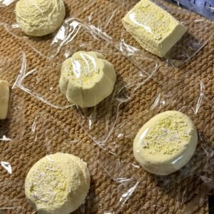 236007 Jian Bingo Zizizi Squishy Little Lamb Velvet Cube Powdered (Oven Cake Clay Texture Series) / 煎bingo子子子 小羊丝绒小方 130±（烤箱蛋糕泥触感系列）