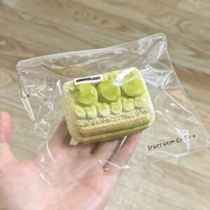 270012 Burning Ice Cream Matcha Soy Milk Cake (Dry Cream Clay Texture Series) / 着火的冰淇淋 抹茶豆乳糕 (干奶油触感系列)