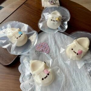 258003 Cheese Berry Handmade Summer Slide - Light Cream (Light Cream Texture Series) / 芝士莓莓Hand made 夏季小凉拖・轻奶油 (轻奶油触感系列)