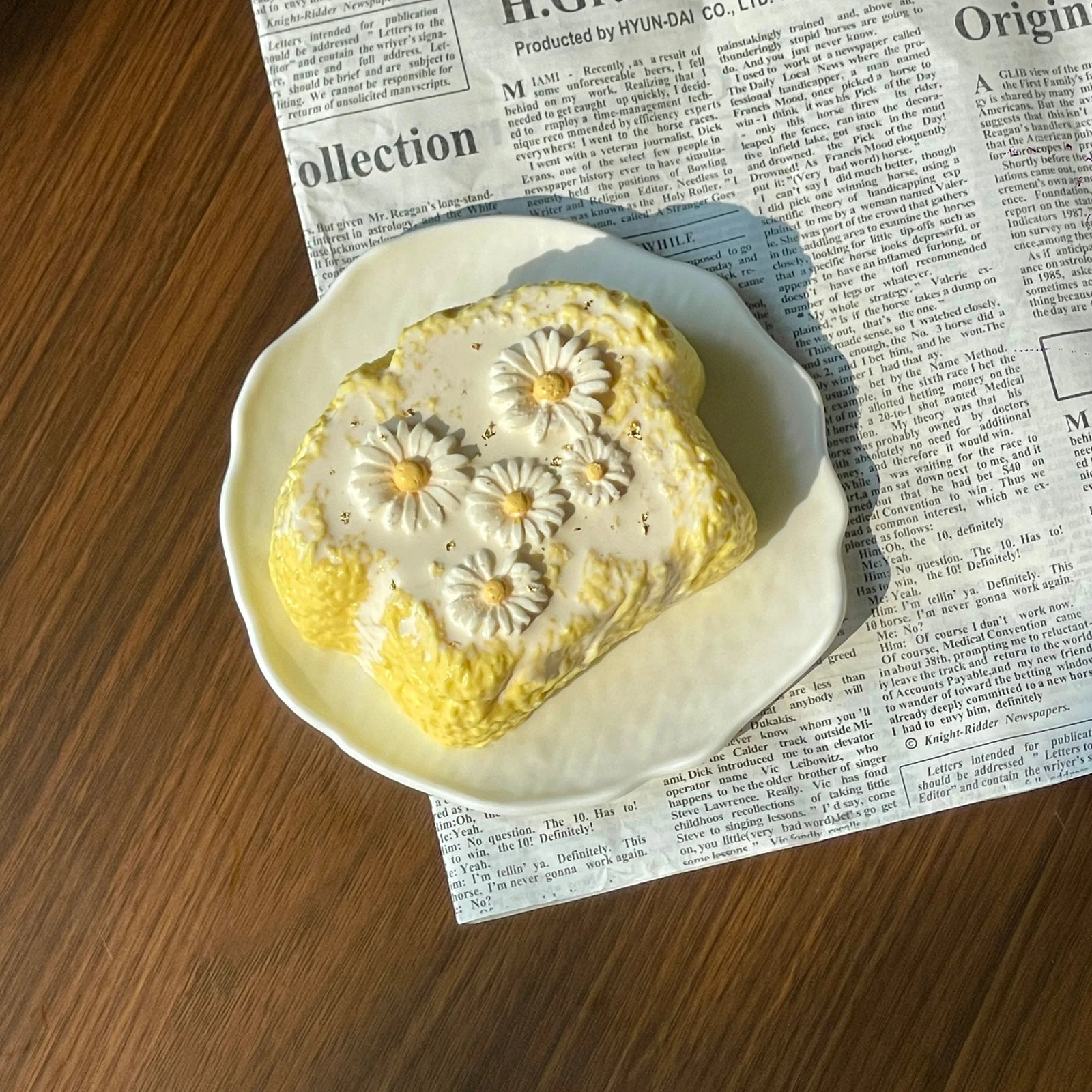 258015 Cheese Berry Handmade Cream Daisy Toast (Watery Thin Cream Texture Series) / 芝士莓莓Hand made 奶油雏菊吐司 (稀奶油水感触感系列)