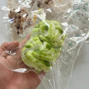 228003 Chemmy Matcha Flower Roll (Sticky Rice Cake Clay Texture Series) / 吃米Chemmy 抹茶花卷 (糍粑泥触感系列)