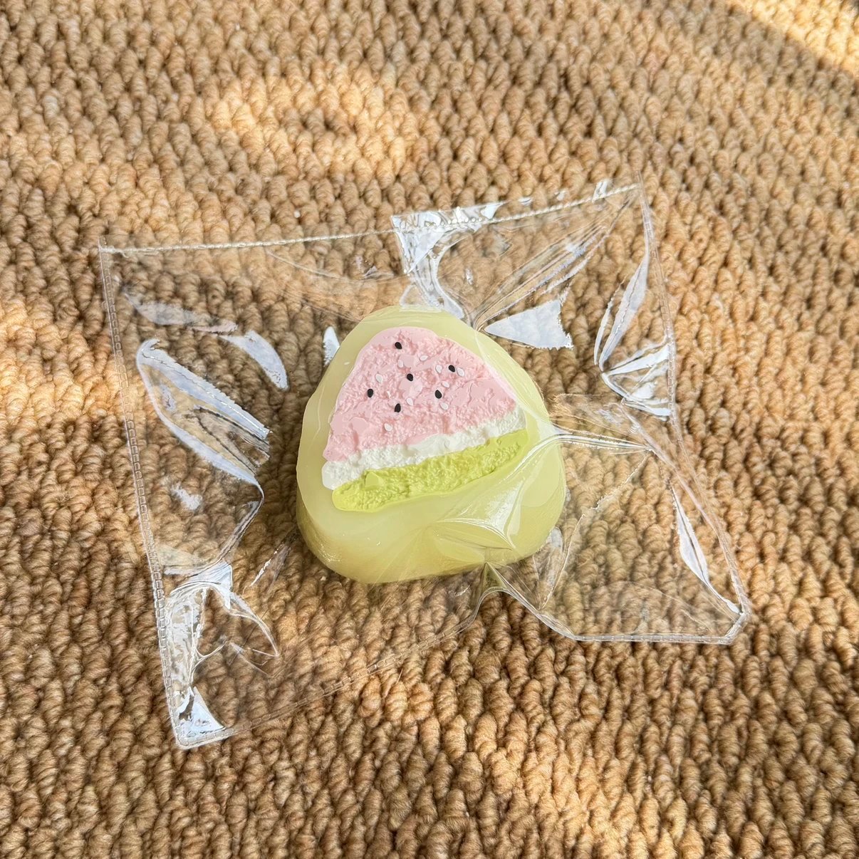 161038 Chidiao Suanzha Watermelon Ice Zongzi (Pure Clay Texture Series) / 吃掉酸楂 スイカアイスちまき (ピュアクレイ触感シリーズ)